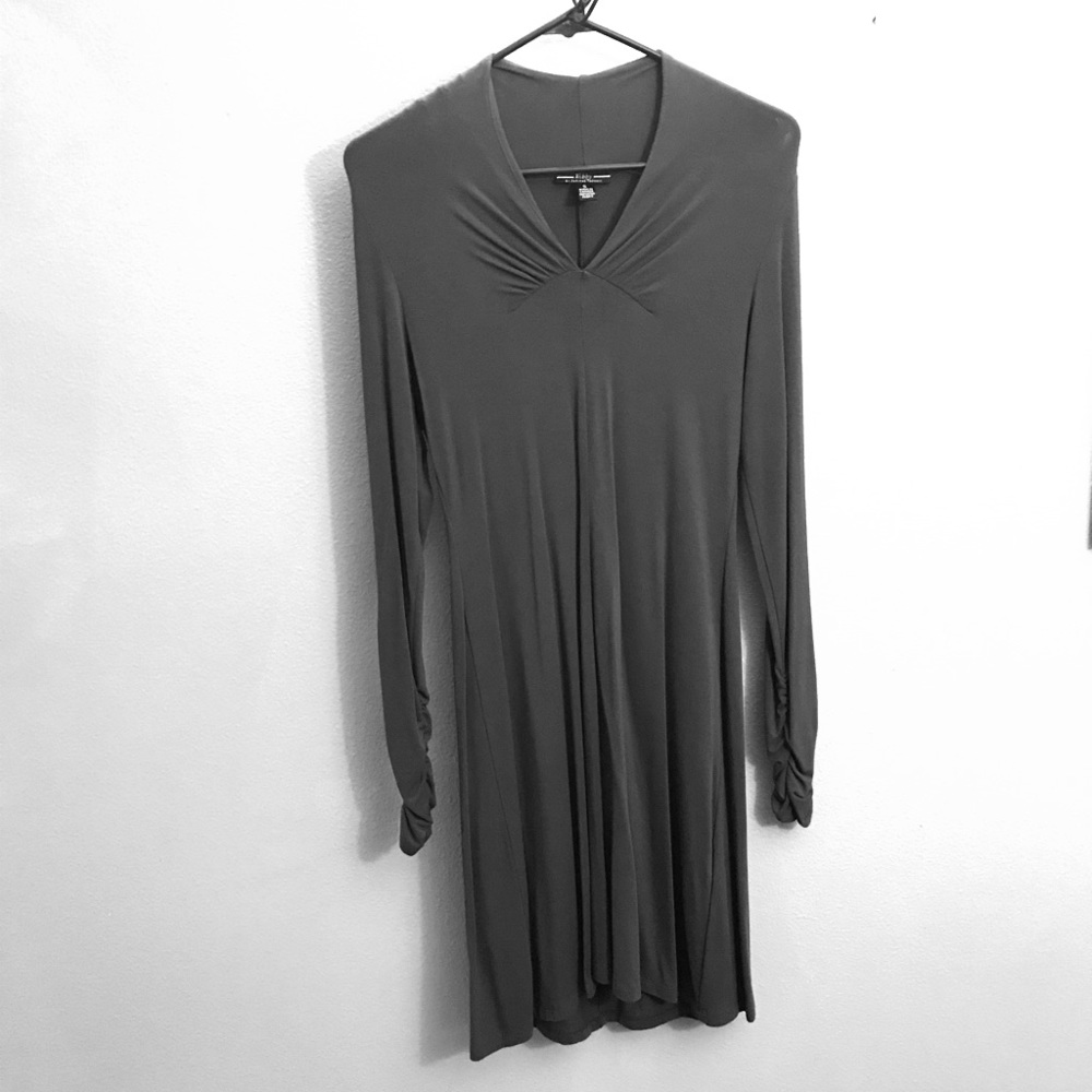 Simple grey jersey dress